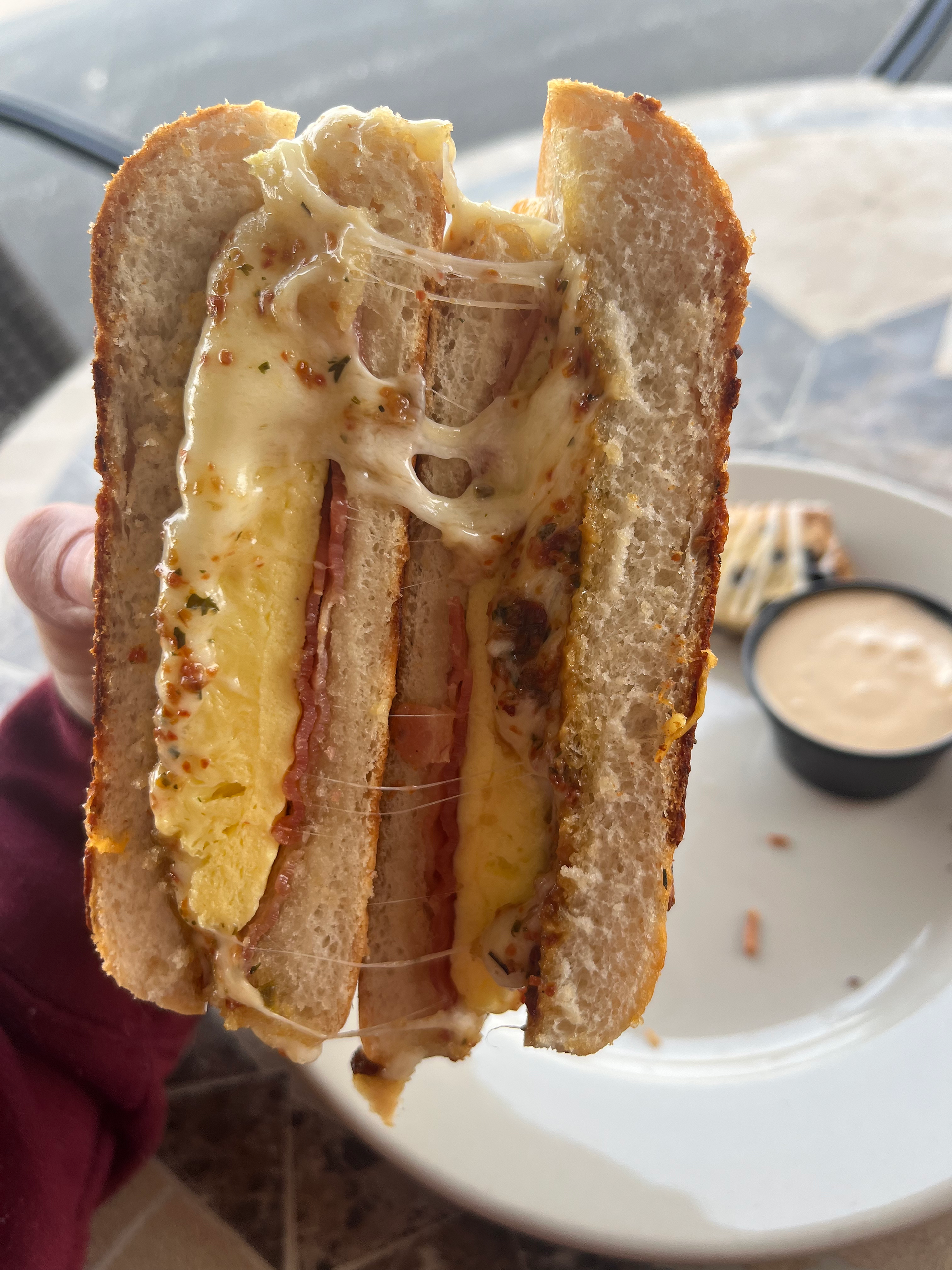 breakfast sandwich mud creek coffee
