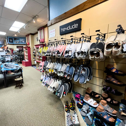hey dude shoes at dale's bootery in whitewater wisconsin