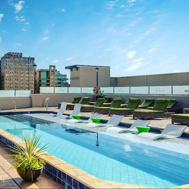 Roof-top Custom Fiberglass Pools