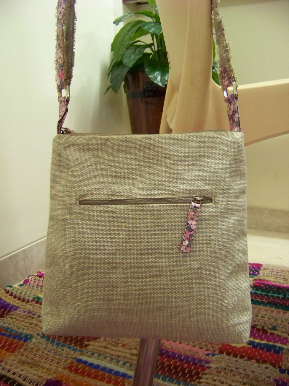 Thumbnail: Cotton Hand Embroidered Sling Bag