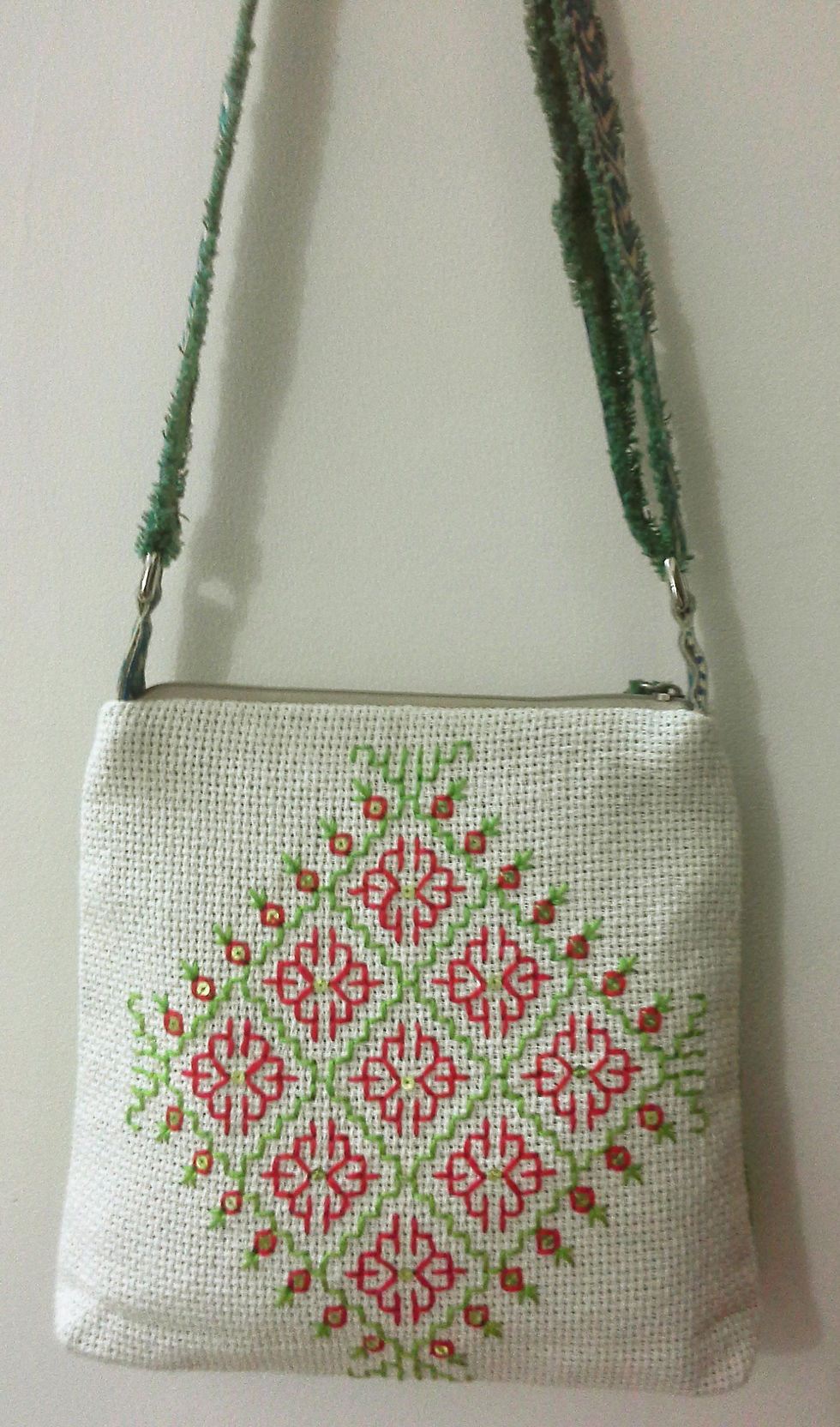 Thumbnail: Cotton Hand Embroidered Sling Bag