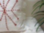 Thumbnail: Prewashed Hand Embroidered Linen Throw Pillow