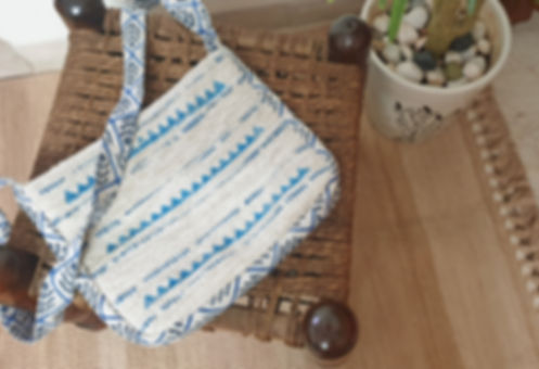 Chindi Bag Cerulean Blue