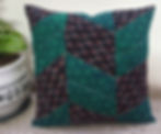 Thumbnail: Cotton Floral Ajrakh Block Printed Patchwork Cushion