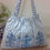 Thumbnail: Cotton Sky Blue Stripes Tote Bag