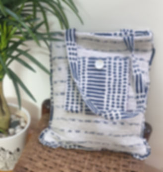 Indigo Chindi Tote Bag