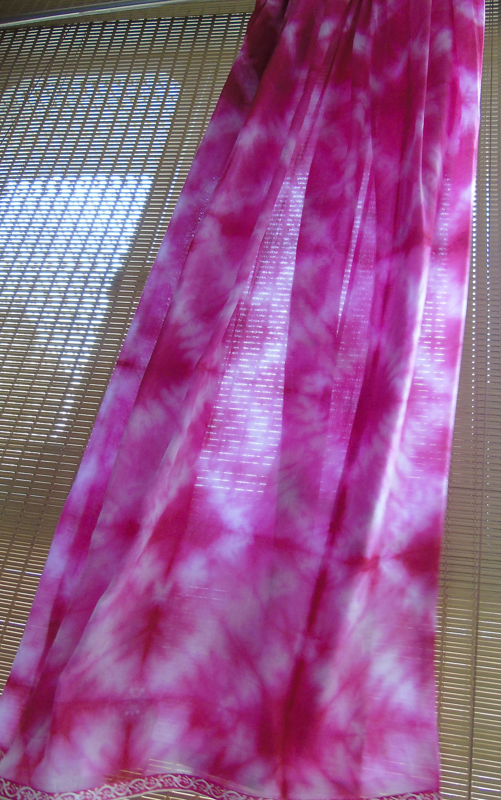 Thumbnail: Cotton Muslin Fuchsia Tie Dyed Dupatta