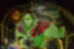 orc world of warcraft original painting mural games room