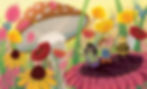 children flowers bees children book illustration
