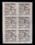 Campingregeln auf Wasserschiebefolie zum ausschneiden und selbstanbringend.