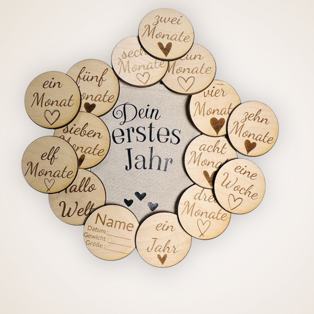 Meilensteine "Herz" 10cm