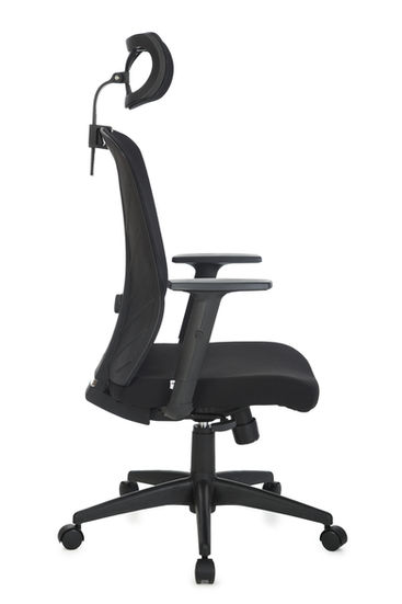 Cadeira giratória preta para escritório, confortável e moderna