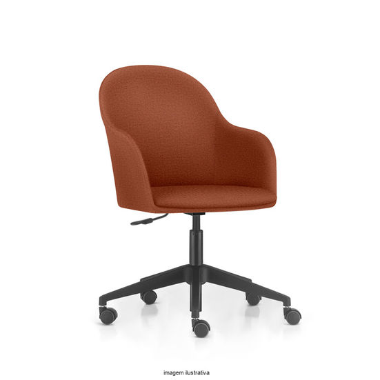 Cadeira giratória marrom, INOVAR MÓVEIS PARA ESCRITORIO