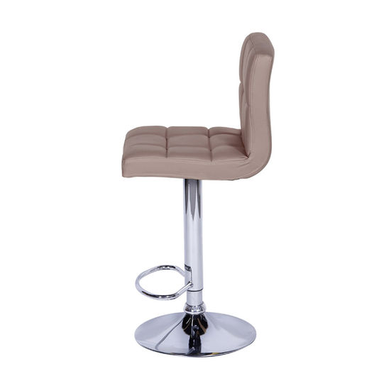 Banqueta moderna bege, estilo contemporâneo, ideal para balcão.