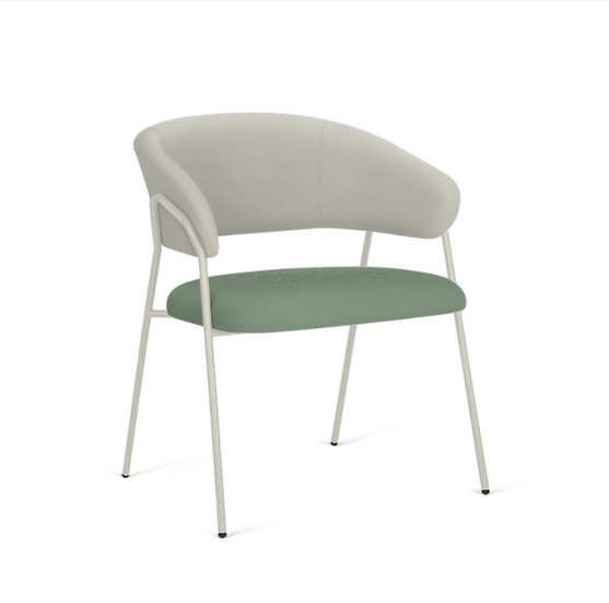 Banqueta Joly com braço fendi, cadeira de escritório moderna.