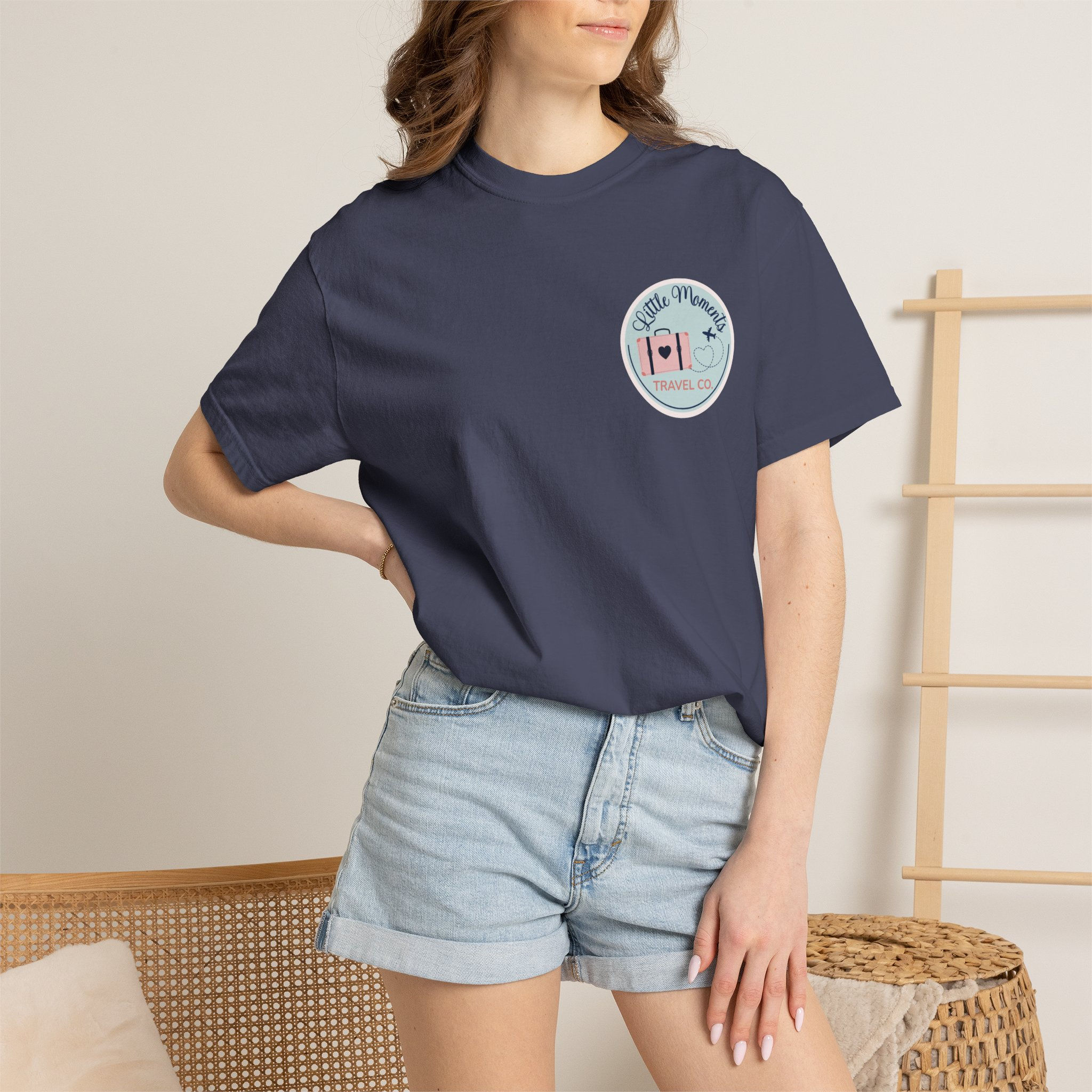 Little Moments Travel Co. Pocket Logo Tee