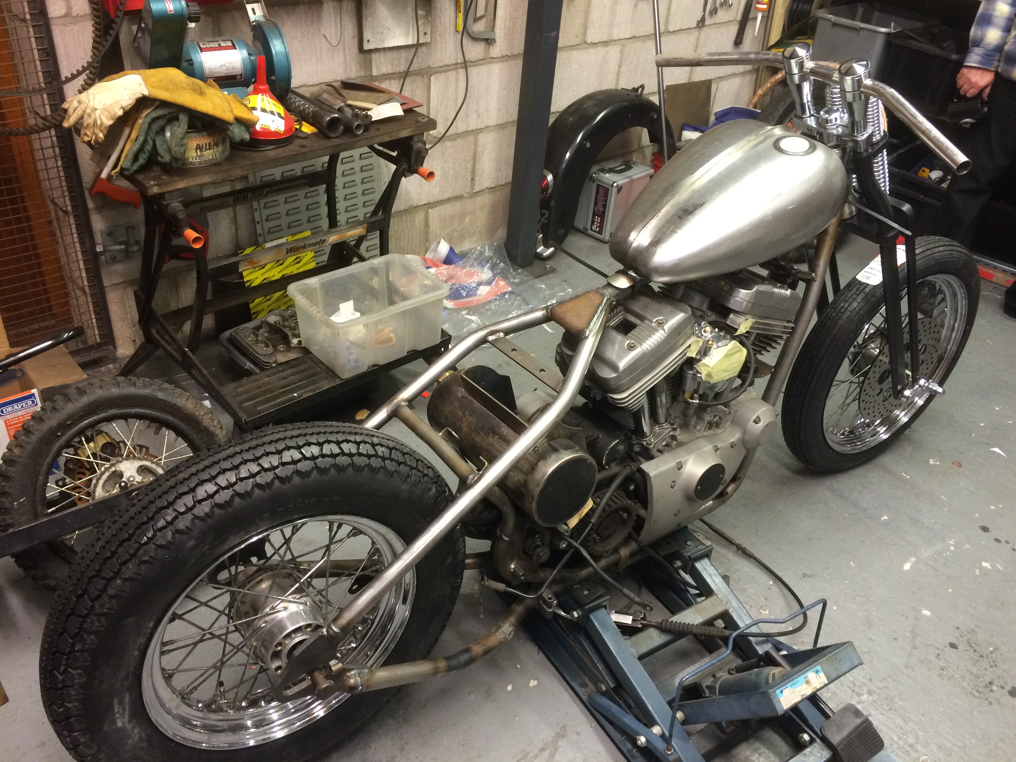 Bobber in progress