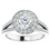 Thumbnail: Bezel Set Halo Style Engagement Ring