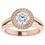 Thumbnail: Split Shank Halo Engagement Ring