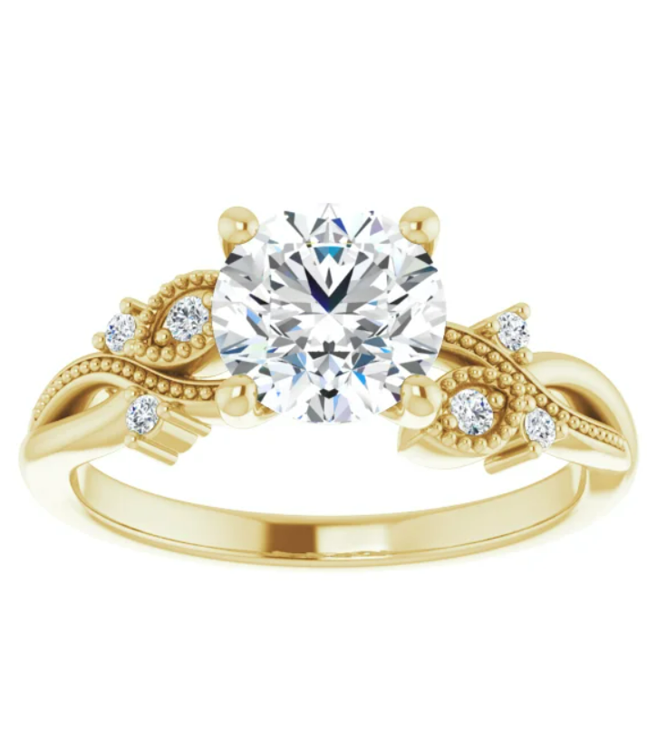 Thumbnail: Flower inspired Engagement Ring