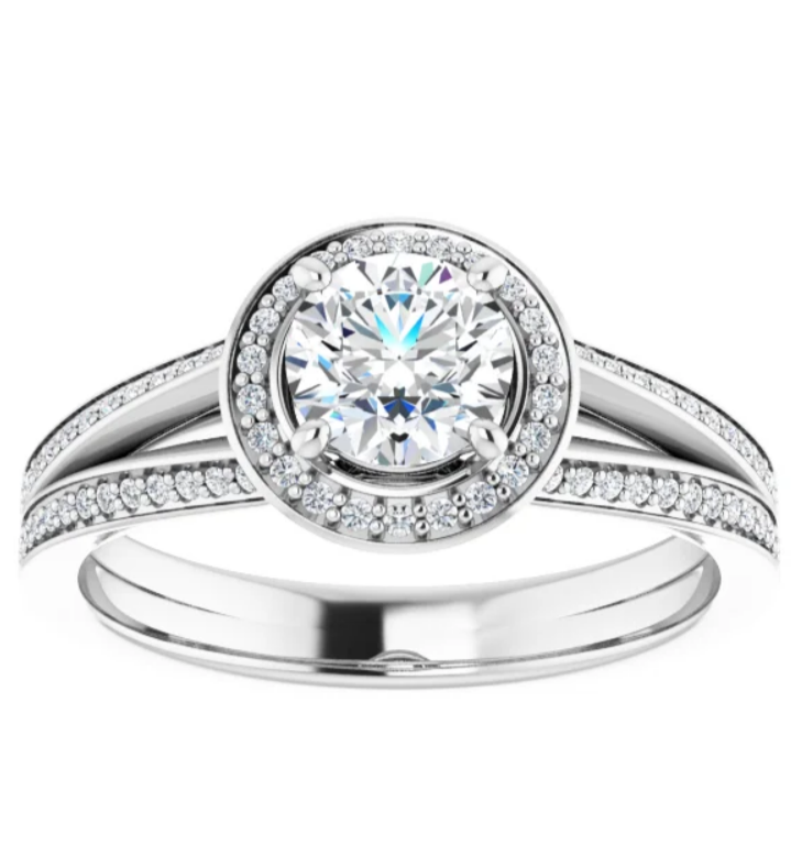 Thumbnail: Split Shank Engagement Ring