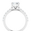 Thumbnail: Cathedral style Diamond Accented Engagement Ring