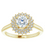 Thumbnail: Double Halo Engagement Ring