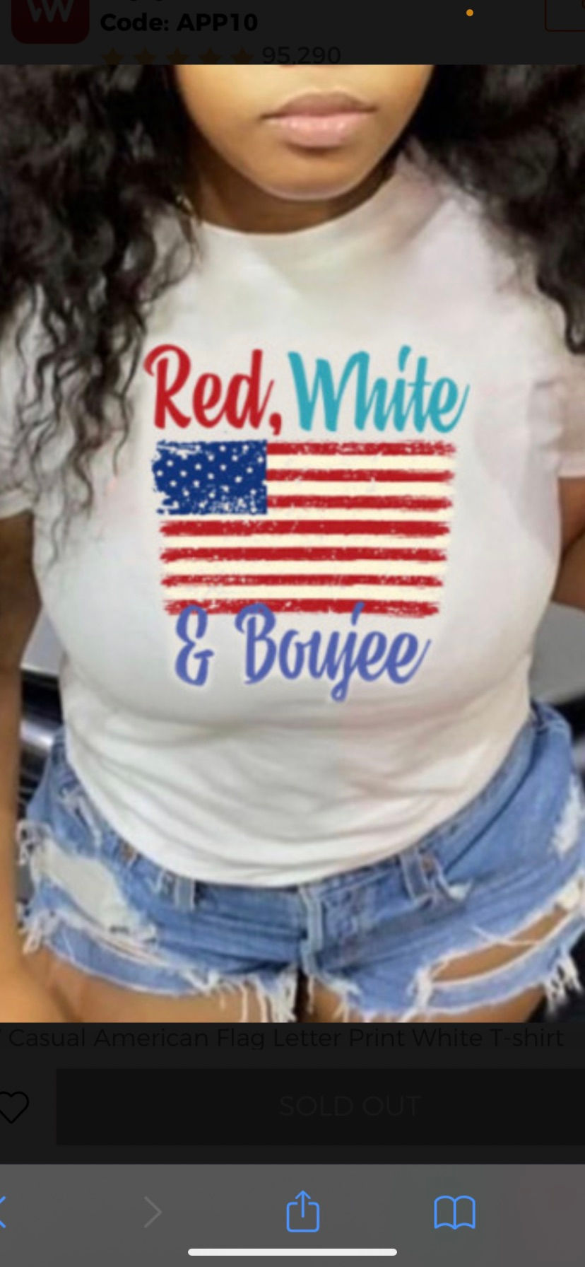 Red White and Boujee T Shirt