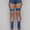 Thumbnail: Dark Denim Cut Out Rhinestone Jeans
