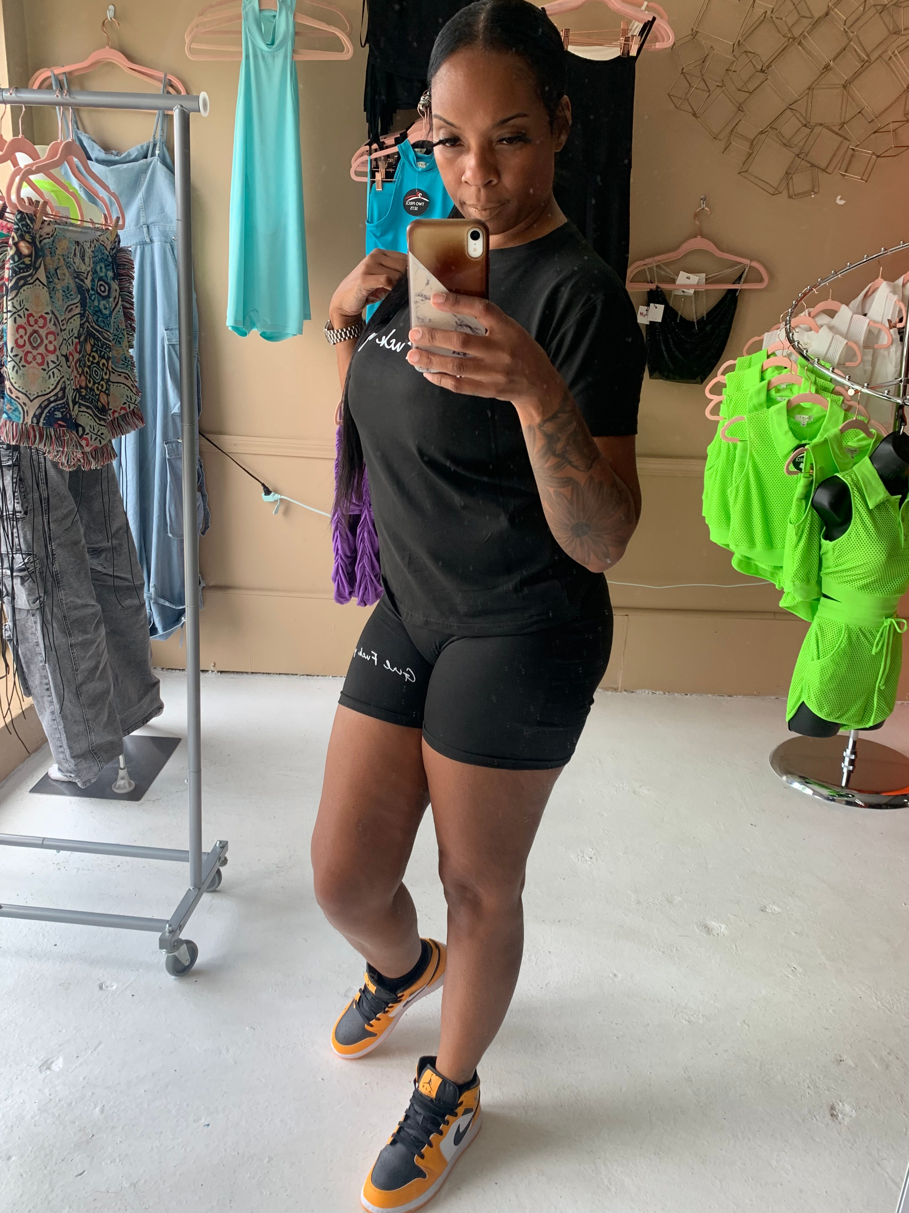 Girl F*** You Shorts Set