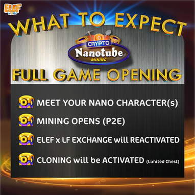 Crypto NanoTube Game Opening Reminders