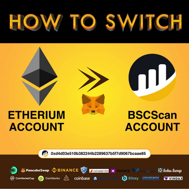 How to switch your Metamask Account (Ethereum to BSC)- Tutorial