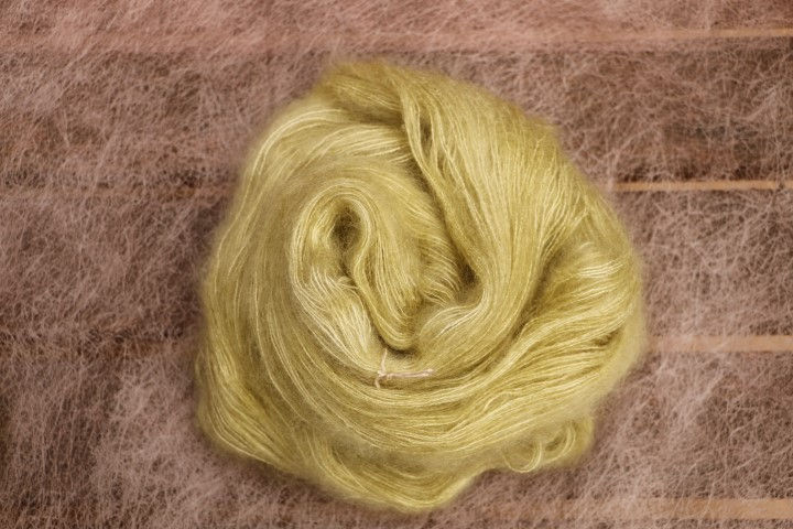 サムネイル： Karashi iro 最高の手触り Silk Mohair