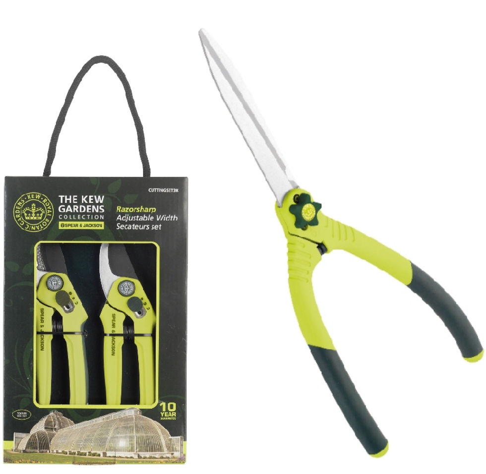 SPEAR&JACKSON KEW GARDEN COLLECTION RAZORSHARP WISHBONE SHEARS & KEW SECATEURS