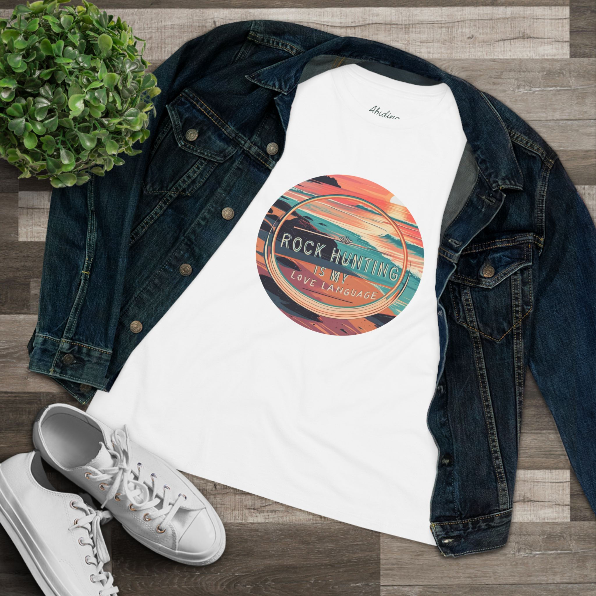 Mom Life Rocks Love Language - Women's 100% Cotton Tee