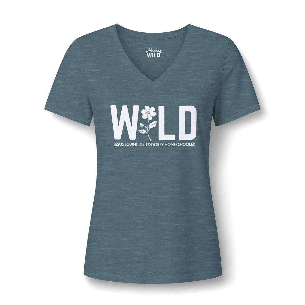 Thumbnail: Mom Life - WILD Homeschooler V-Neck Tee