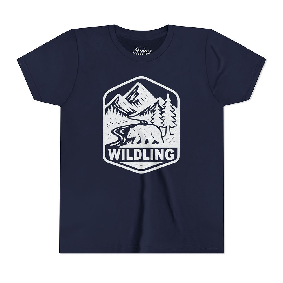 Thumbnail: Youth Tee - Badge Wildling Forest Bear