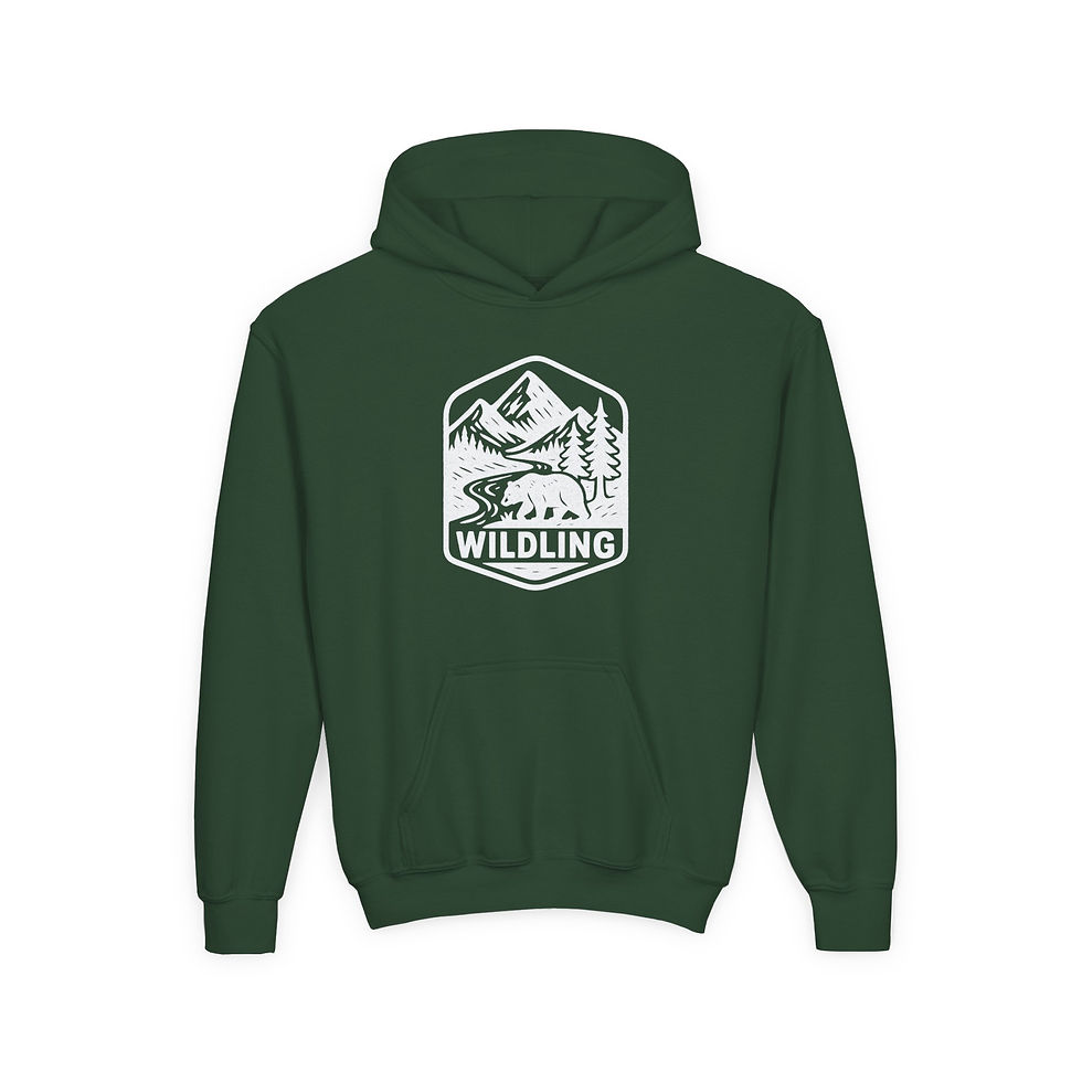 Thumbnail: Wildling Youth Hoodie  - Wildling Badge Graphic