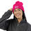 Thumbnail: Abiding Wild Pom-Pom Knit Cap — Embroidered Winter Beanie