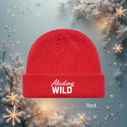 Thumbnail: Abiding Wild Cuff Beanie — Embroidered Cozy Knit Hat