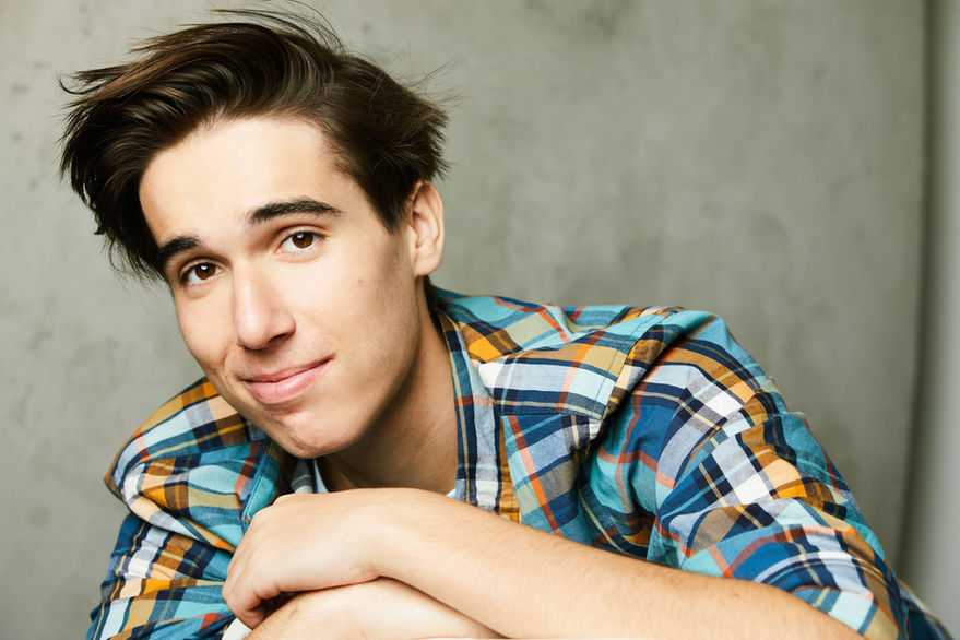 Professional male acting portrait in LA – dynamic headshot by Cathryn Farnsworth