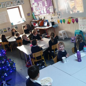 Christmas excitement in Junior Infants