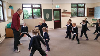 Our first PE session with Mr. Sealy