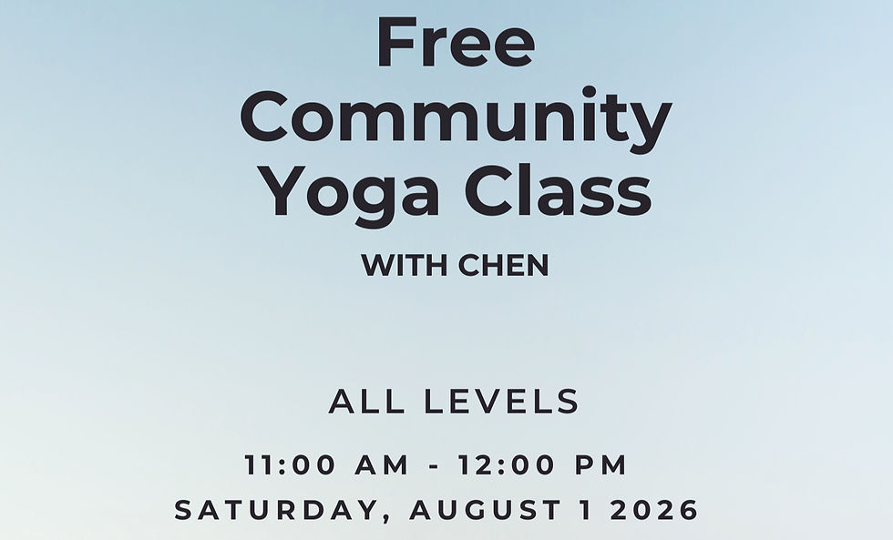 Free Community Yoga Class with Chen