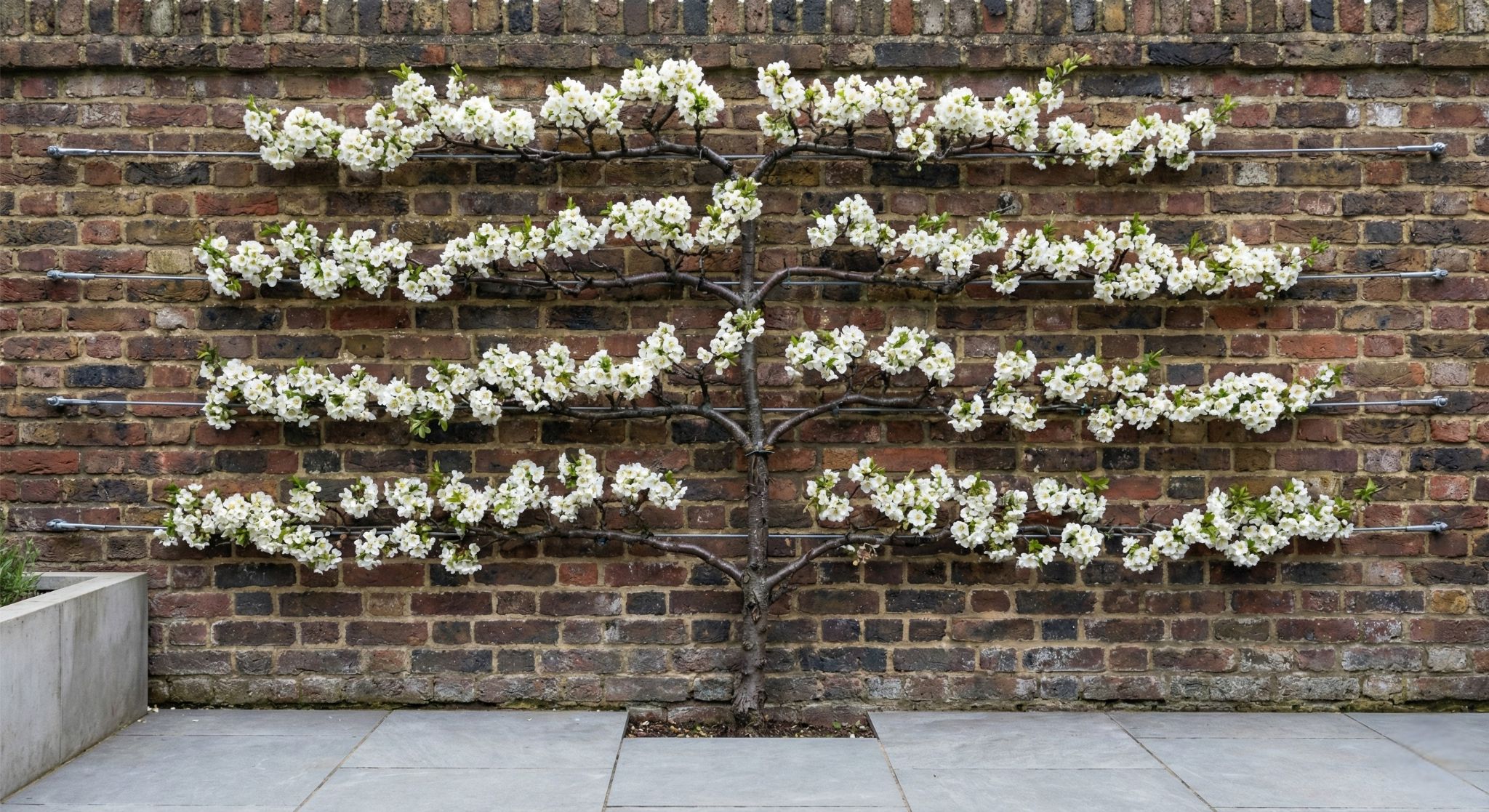 THE ARCHITECTURAL BRILLIANCE OF THE WHITE FLOWERING QUINCE