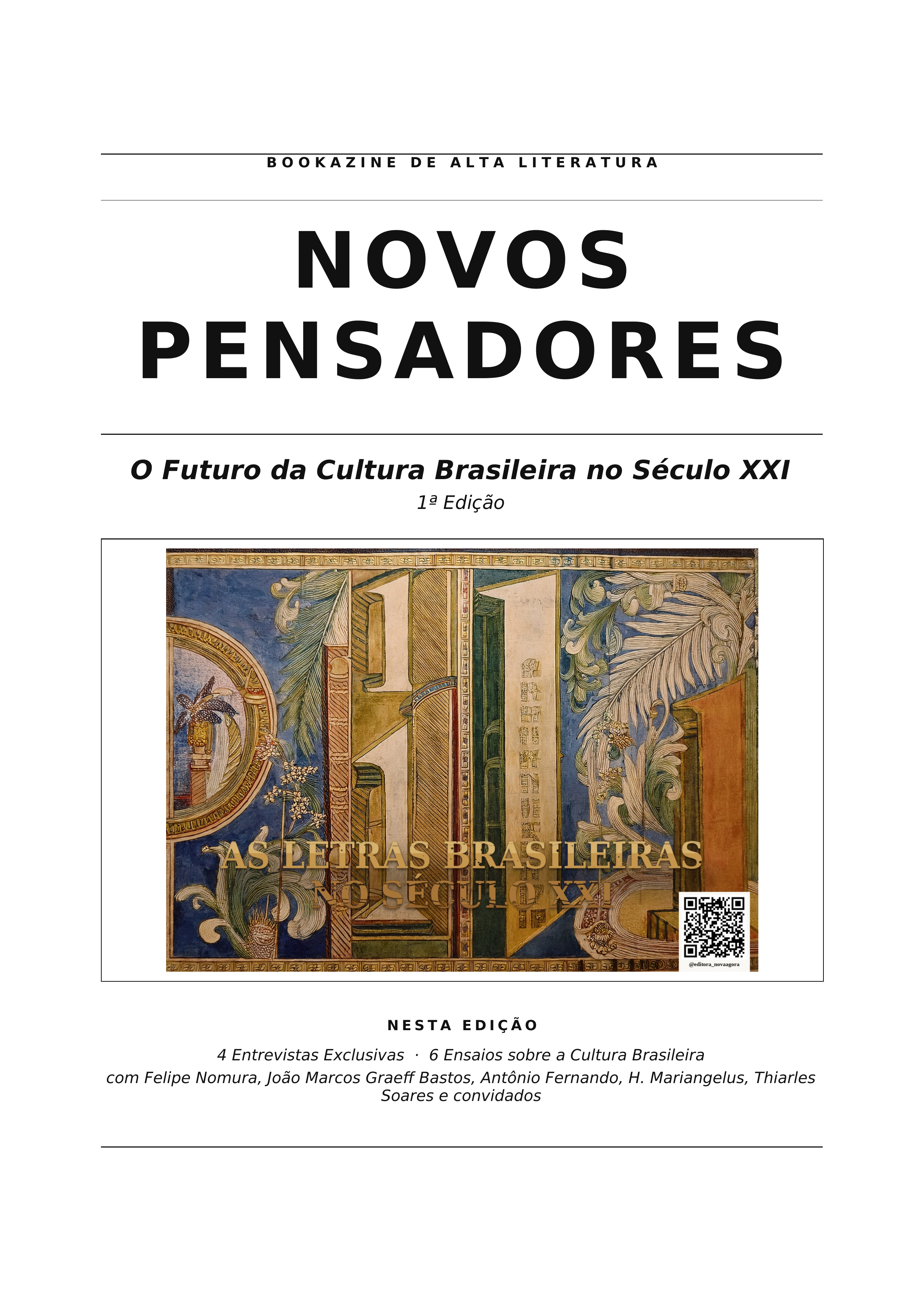 Bookazine Novos Pensadores Primeira Edição