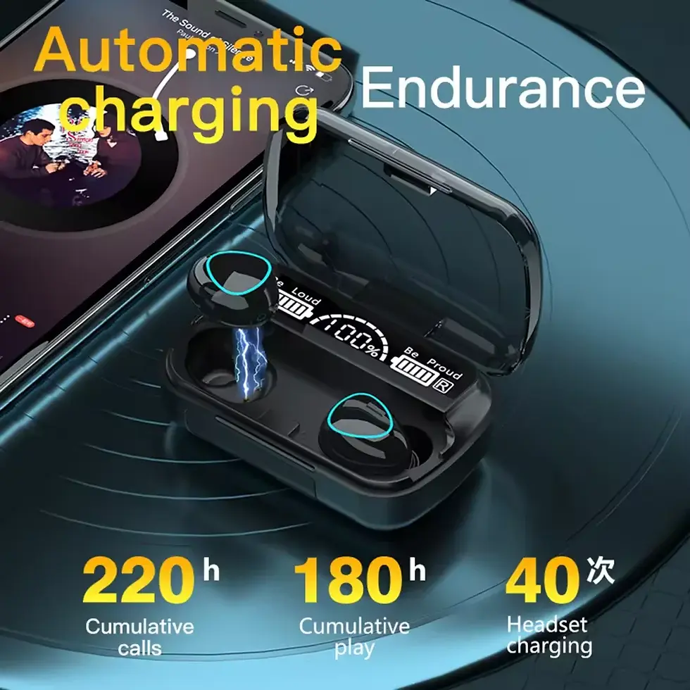 Miniatura: M10 TWS Wireless Headphones BT Earphone With Charging Box LED Sports Stereo