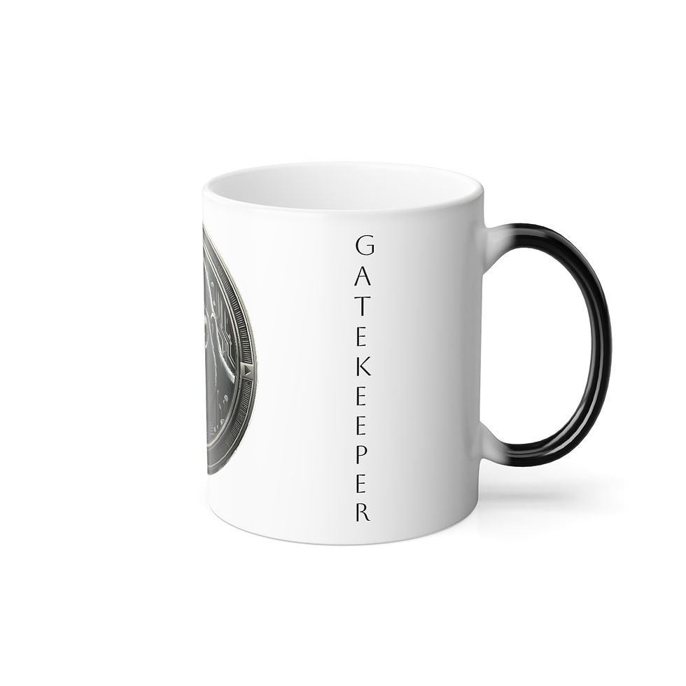 Thumbnail: Guardian's Stance Color Morphing Mug - Perfect for Tech Lovers