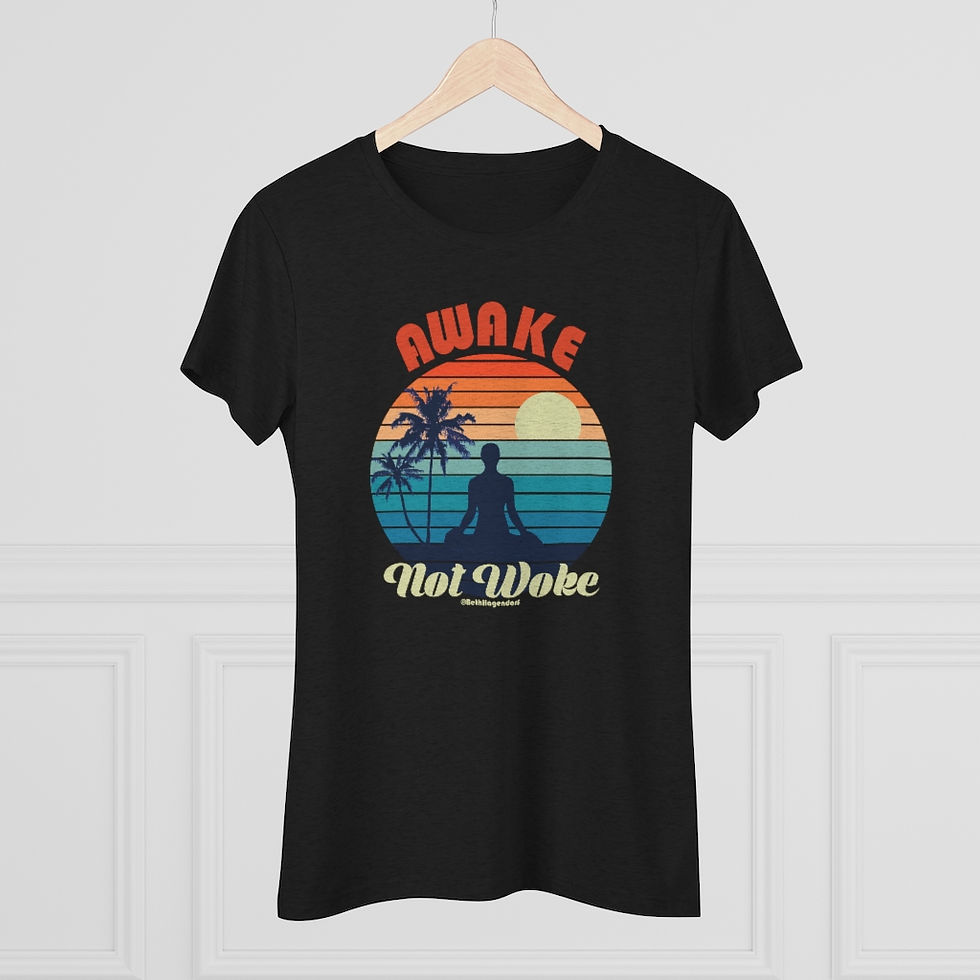 Thumbnail: Awake Not Woke - Women's Super Softstyle Retro Vintage T-Shirt Spiritual