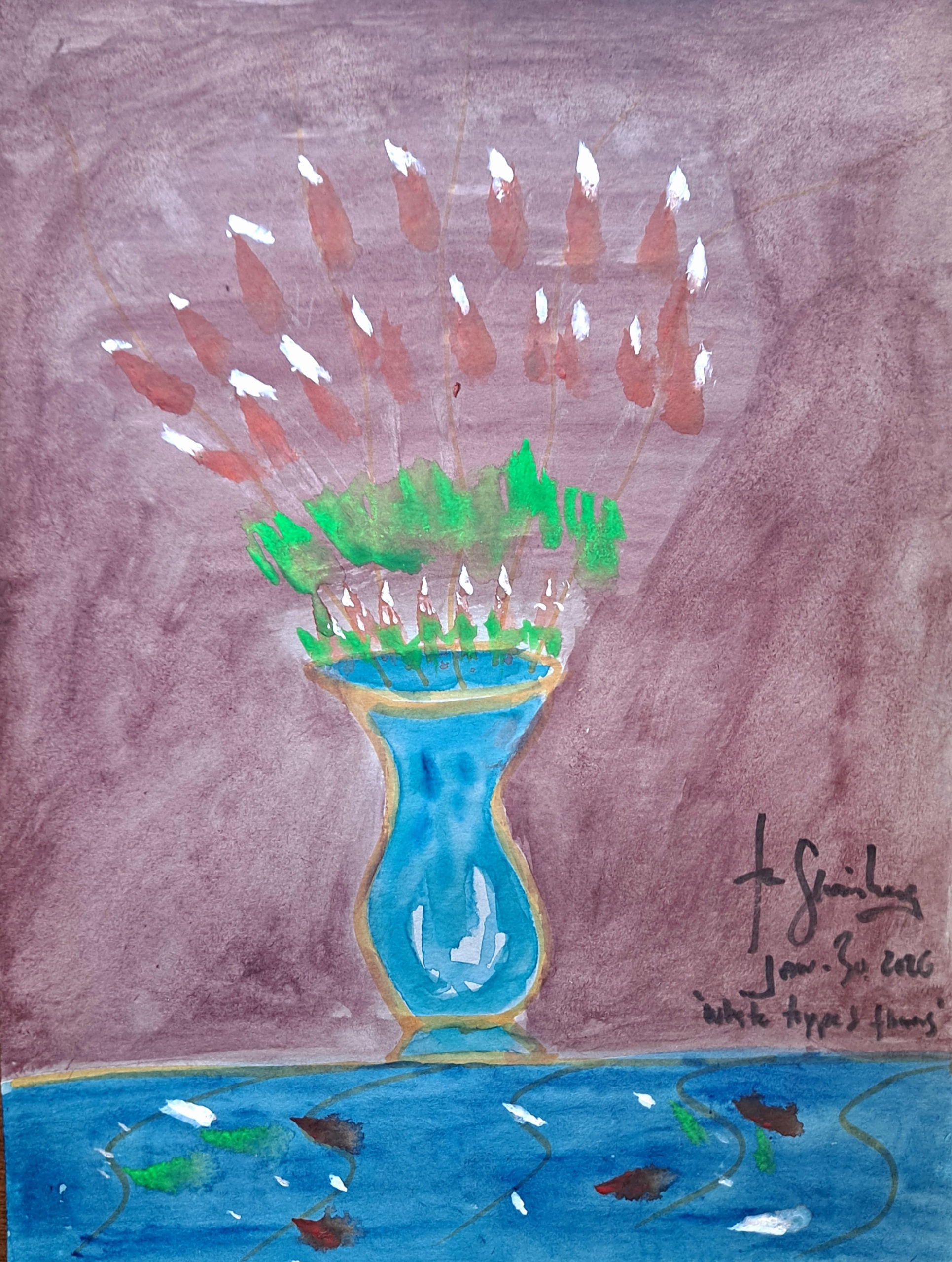 White Tipped Flowers